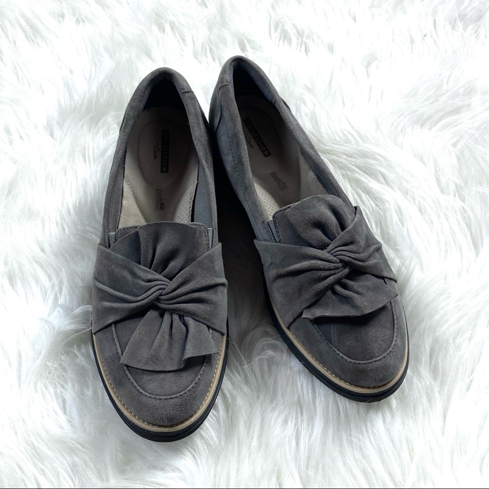 Clarks Collection Sharon Dasher Suede Loafers - Picture 5 of 7